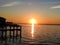 Brilliant Orange Sunset Over Barnegat Bay, NJ