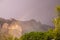 A brilliant rainbow over the outskirts of Tucson