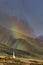 Brilliant rainbow over the west Maui montains.