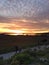 Brilliant Red Sunset at Half Moon Bay, California