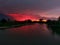 Brilliant Red Sunset at the Platte River