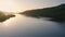 Brilliant Sunrise At The Calm Lake Of Llyn Padarn In Llanberis Snowdonia, Wales - Wide Sho