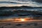 Brilliant sunrise over the waters of Lake Huron