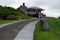 Brimstone Hill Fortress, access road and horn sign, St. Kitts Island