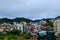 Brinchang town and colorful buildings cityscape view Cameron Highlands Malaysia