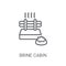 Brine cabin icon. Trendy Brine cabin logo concept on white backg