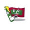 Bring beer cartoon flag maldives in with mascot