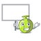 Bring board fresh melon isolated on character cartoon