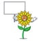 Bring board sunflower character cartoon style