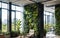 Bringing Nature Indoors Elevating Modern Offices with Green Living Walls and Sustainable Design