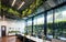 Bringing Nature Indoors Elevating Modern Offices with Green Living Walls and Sustainable Design