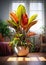 Bringing Nature Indoors: A Stunning Potted Plant with Vibrant Gr