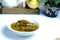 Brinjal curry or pajeri terung on white bowl, Malaysian Traditional food