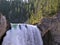 Brink of Lower Falls in Grand Canyon of Yellowstone NP