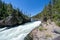 The Brink of the Upper Falls in the canyon area of Yellowstone National Park