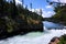 Brink of Upper Falls in Yellowstone