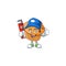 Brioche mascot with plumber on white background