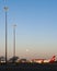 Brisbane Airport at dusk