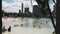 Brisbane, AUSTRALIA-March, 7, 2017: the view looking east of the beach and pool at south bank in brisbane