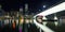 Brisbane, Australia - Tuesday 23rd June, 2015: View of Victoria Bridge and Brisbane City at night from Southbank on Tuesday the 23