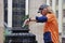 Brisbane City Council worker lights Eternal Flame of Remebrance