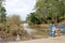 BRISBANE IPSWICH FLOODS QUEENSLAND AUSTRALIA MARCH 4th 2022 -Damage and Debris left behind at Colleges Crossing Recreation Park on