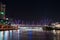 Brisbane Kurilpa Bridge At Night, Australia