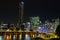 Brisbane Kurilpa bridge and skyline