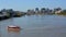 Brisbane River Ferries Morning Panorama, Queenland Australia