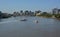 Brisbane River Ferries Morning Panorama, Queenland Australia