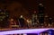 Brisbane waterfront with victoria Bridge at night, 2016