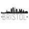 Bristol England. City Skyline. Silhouette City. Design Vector. Famous Monuments.