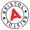Bristol stamp rubber grunge