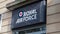 Bristol, UK - February 12 2020: Royal Air Force sign at local recruitment offices