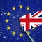 Britain Leave or Leaving European Union Symbol