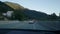 BRITANNIA BEACH, BC, CANADA - JUNE 28, 2019: Front looking view of Britannia Beach on the Sea to Sky highway passing by