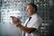 British Airways Captain Pilot holding a model Airbus A380 airplane