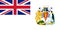 British Antarctic Territory flag . illustration symbol