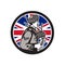British Bagpiper Union Jack Flag Icon