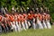 British/Canadian infantry marching into battle dur