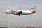 British Charter flight landing in Lisbon airport