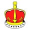 British crown icon cartoon