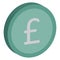 British currency, british pound Isolated Isolated isolated vector icon which can easily modify which can easily modify or edit