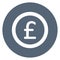 British currency, british pound Vector Icon which can easily modify