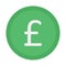 British currency, british pound Vector Icon which can easily modify