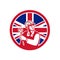 British Engineer Union Jack Flag Icon