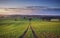 British Farming Fields at Spring