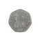 British fifty pence coin reverse