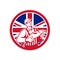 British Fishmonger Union Jack Flag Mascot