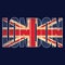 British flag and `London` typography. Graphic vector design